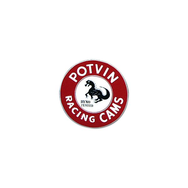 画像1: ホットロッド ステッカー POTVIN RACING CAMS ステッカー (1)