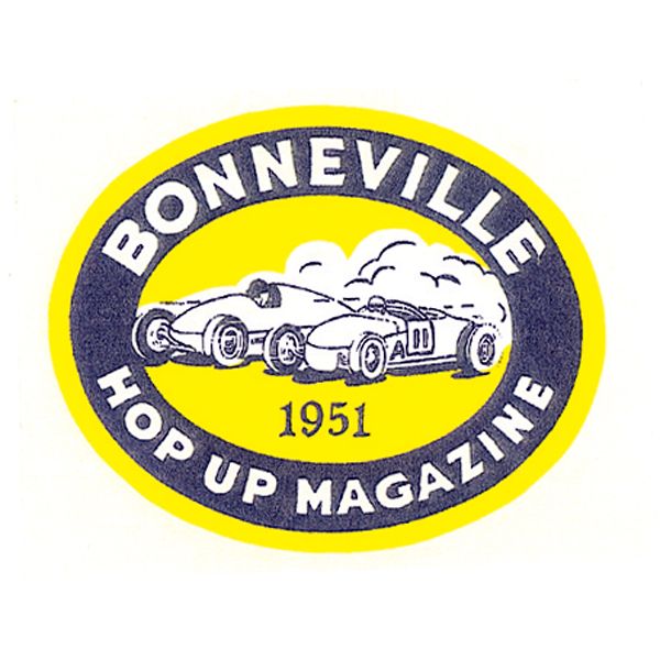 画像1: ホットロッド ステッカー 1951 BONNEVILLE HOP UP MAGAZINE ステッカー (1)
