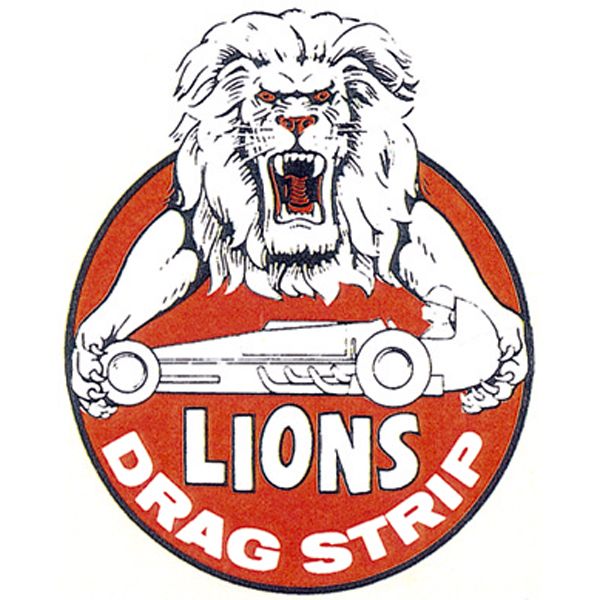 画像1: ホットロッド ステッカー LIONS DRAG STRIP ステッカー (1)