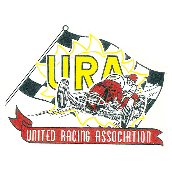 画像1: ホットロッド ステッカー  URA UNITED RACING ASSOCIATION ステッカー (1)