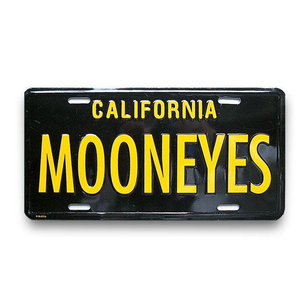 画像1: MOONEYES カリフォルニア ライセンス プレート ブラック (1)