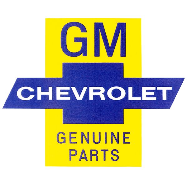 画像1: GM CHEVROLET GENUINE PARTSステッカー (1)