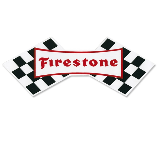 画像1: ホットロッド ステッカー Firestone ステッカー (1)