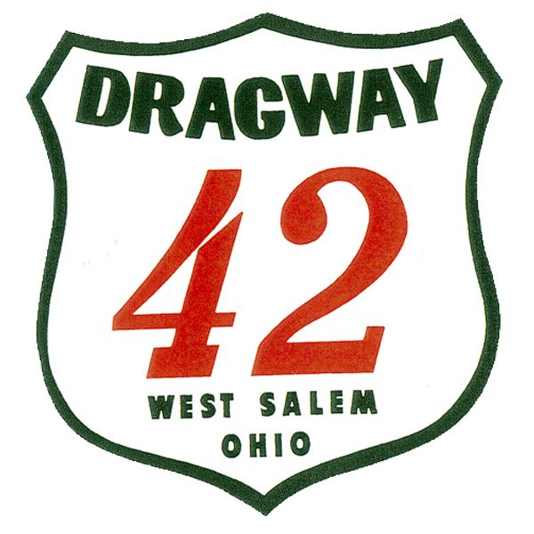 画像1: ホットロッド ステッカー 42 DRAGWAY ステッカー (1)