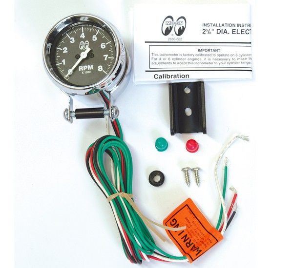 画像: MOON Mini Tachometer Black 8000rpm