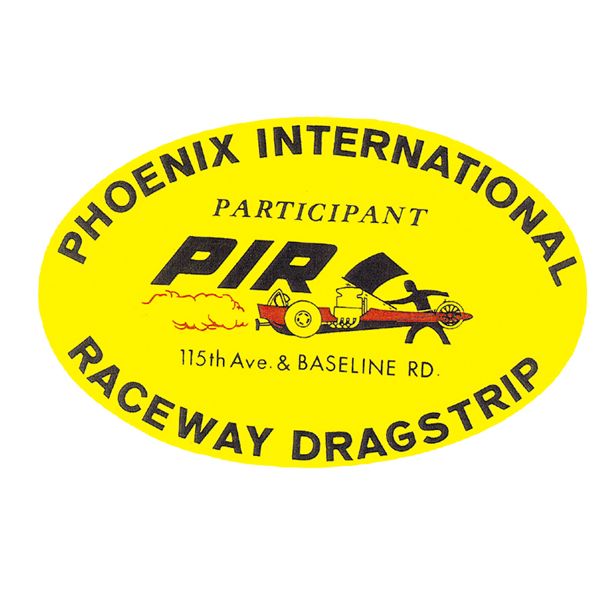画像1: ホットロッド ステッカー PHOENIX INTERNATIONAL RACEWAY DRAG STRIP ステッカー (1)