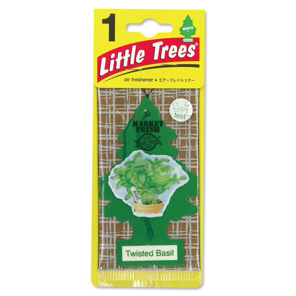 画像1: Little Tree エアーフレッシュナー Twisted Basil (1)