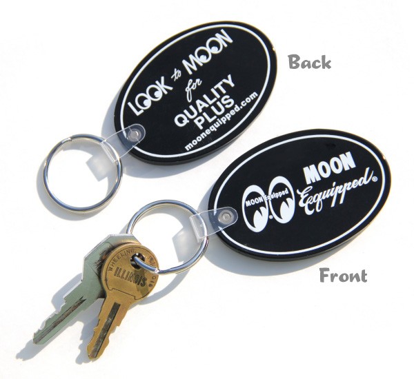 画像: MOON Equipped Oval Rubber Key Ring