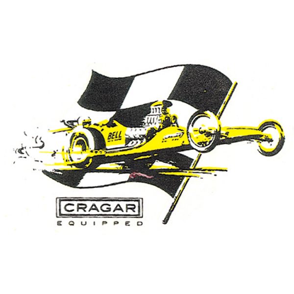 画像1: ホットロッド ステッカー CRAGAR EQUIPPED ステッカー (1)