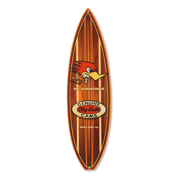 画像1: Clay Smith Woodie Surfboard メタル サイン (1)