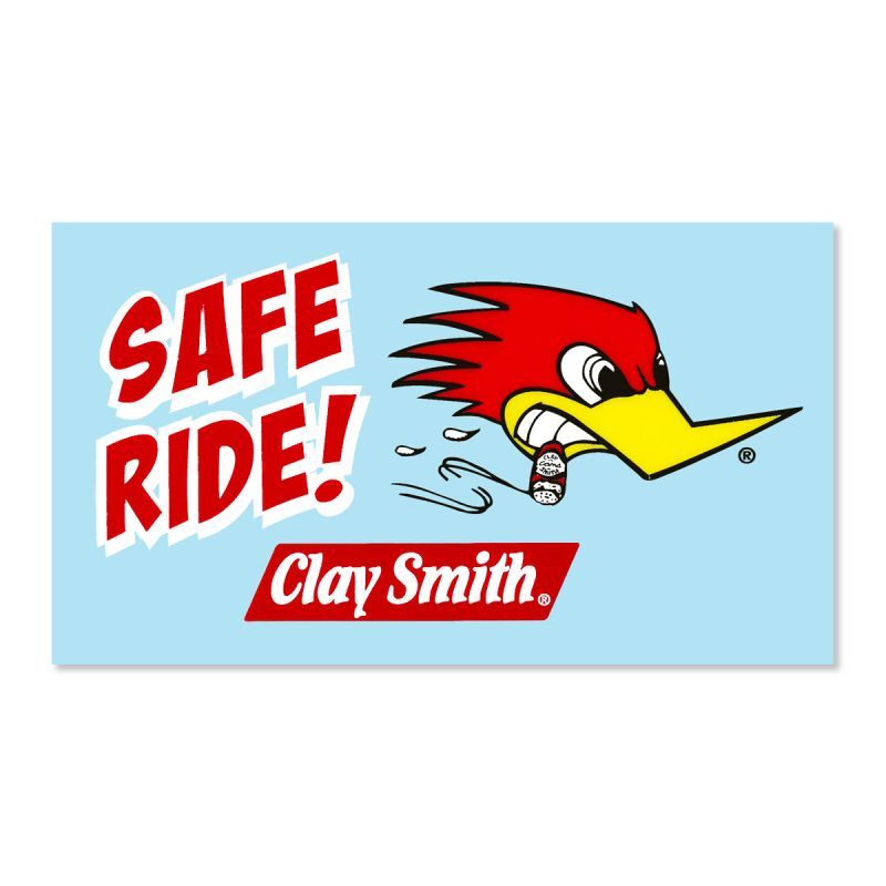 画像1: クレイ スミス カラー SAFE RIDE! ステッカー (1)