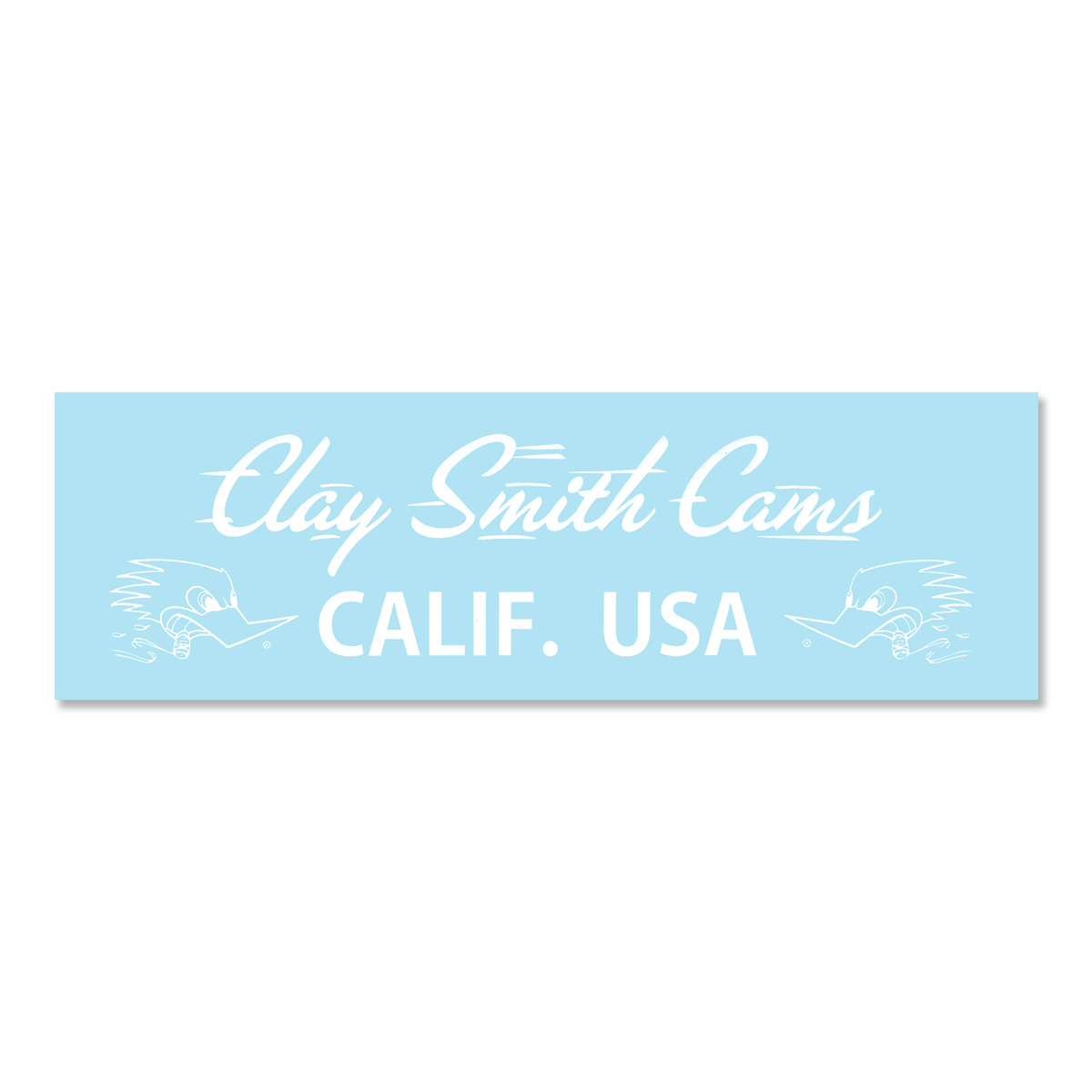画像1: クレイ スミス ホワイト CALIF. USA ステッカー (1)