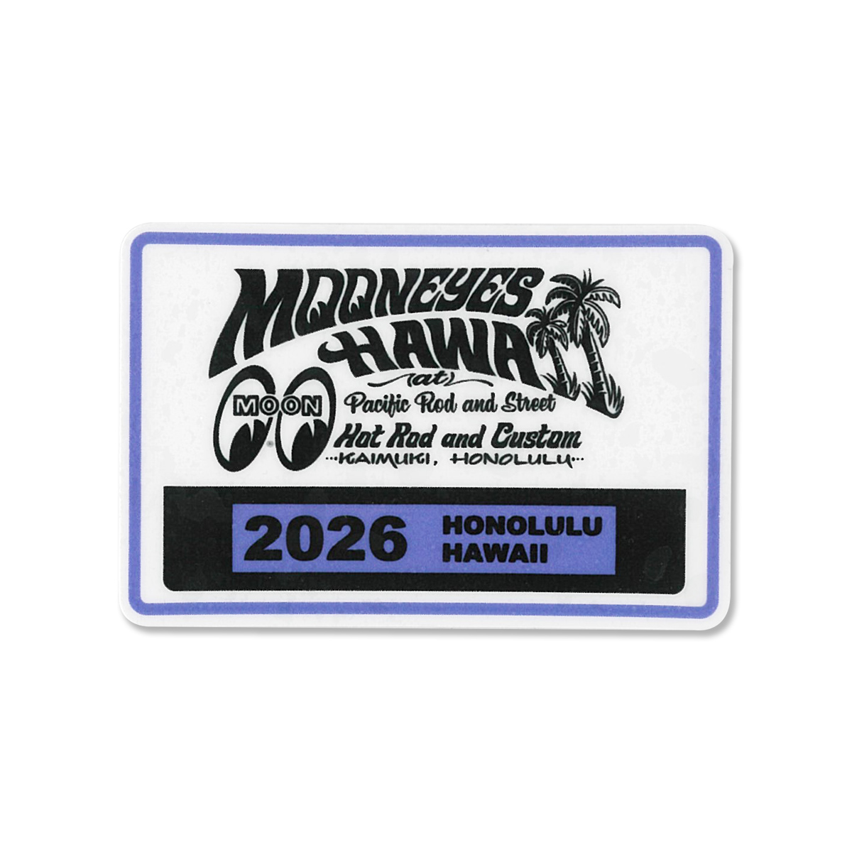 画像1: MOONEYES HAWAII 2026 パーキング パーミット ウィンドウ ステッカー (1)