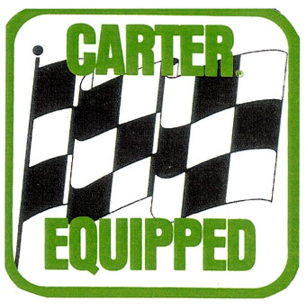 画像1: ホットロッド ステッカー  CARTER EQUIPPED ステッカー (1)