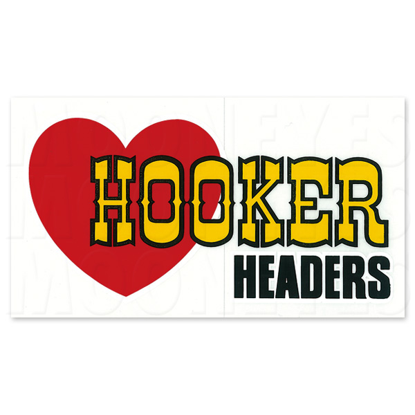 画像1: ホットロッド ステッカー  HOOKER HEADERS ステッカー (1)