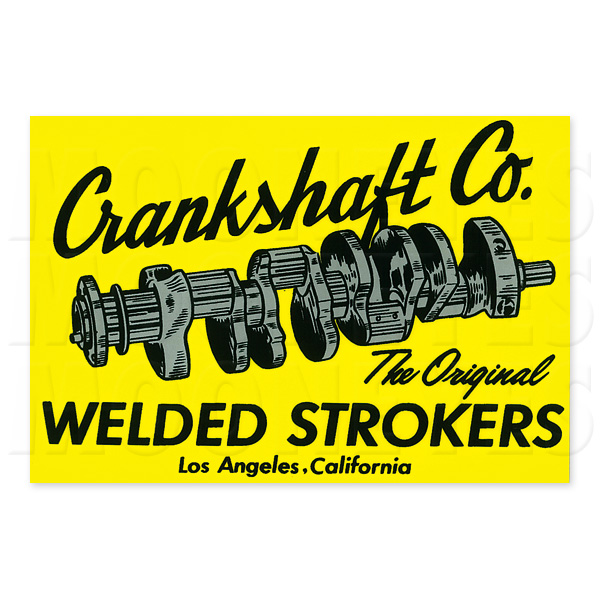 画像1: ホットロッド ステッカー  Crankshaft Co. ステッカー (1)