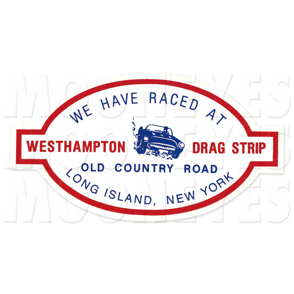 画像1: ホットロッド WESTHAMPTON DRAG STRIP ステッカー (1)