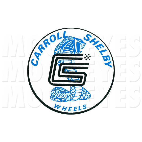 画像1: ホットロッド CARROLL SHELBY WHEELS ステッカー (1)