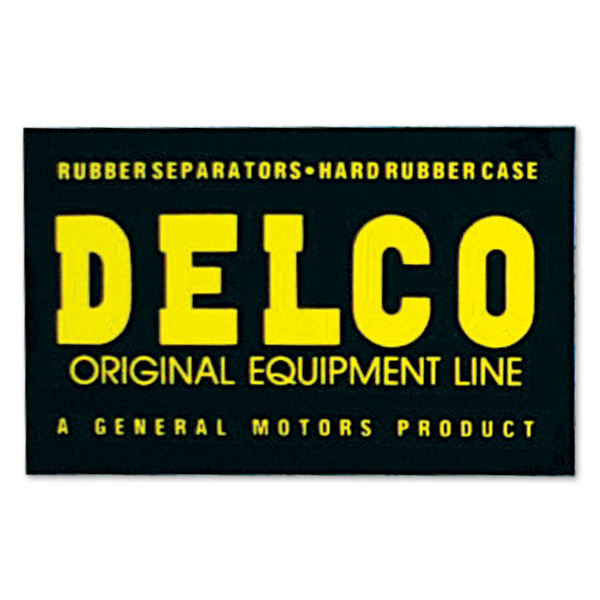 画像1: ホットロッド DELCO OLIGINAL EQUIP. ステッカー (1)