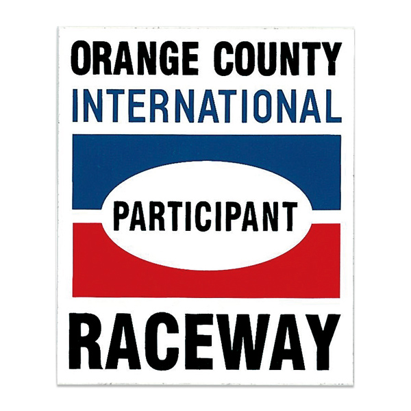 画像1: HOT ROD ノスタルジック ステッカー Orange County Raceway Participant デカール (1)