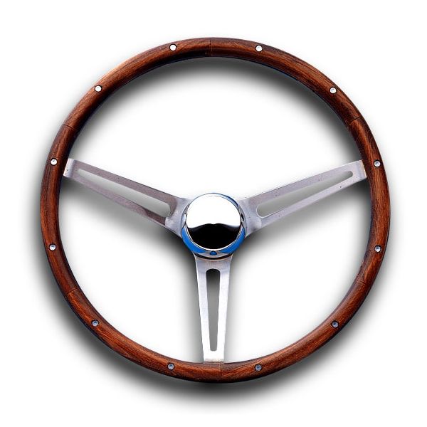 画像1: Grant Classic GM Model Wood Steering Wheel 37cm (1)