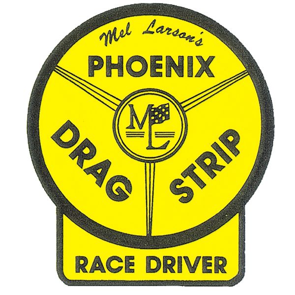 画像1: ホットロッド ステッカー PHOENIX DRAG STRIP RACE DRIVER ステッカー (1)
