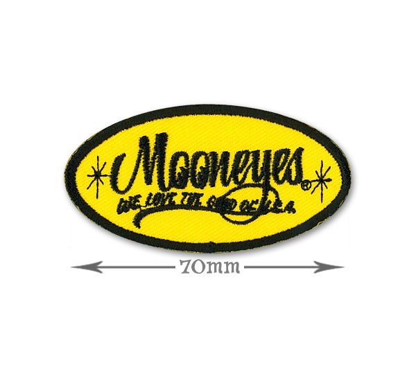 画像1: MOONEYES Oval Logo パッチ S (1)