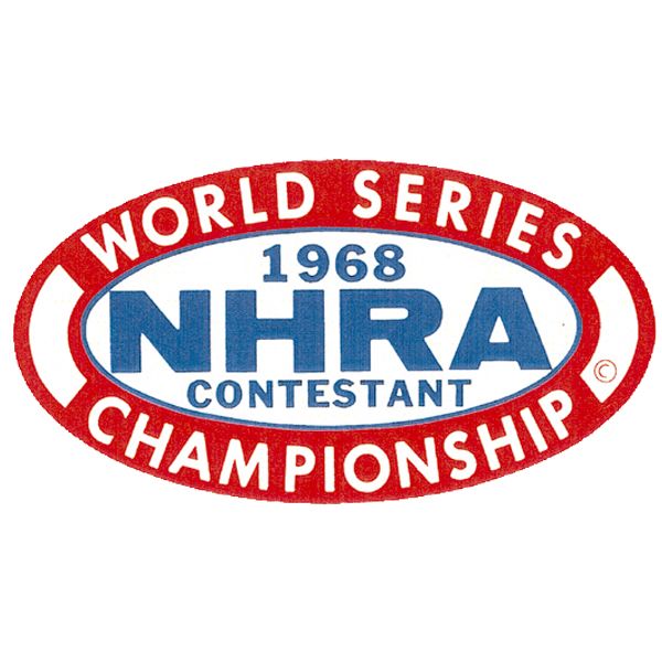 画像1: ホットロッド ステッカー 1968 NHRA WORLD SERIES CHAMPIONSHIP CONTESTANT ステッカー (1)