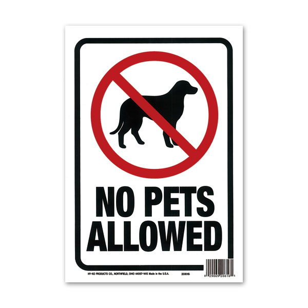 画像1: NO PETS ALLOWED (ペット不可) (1)