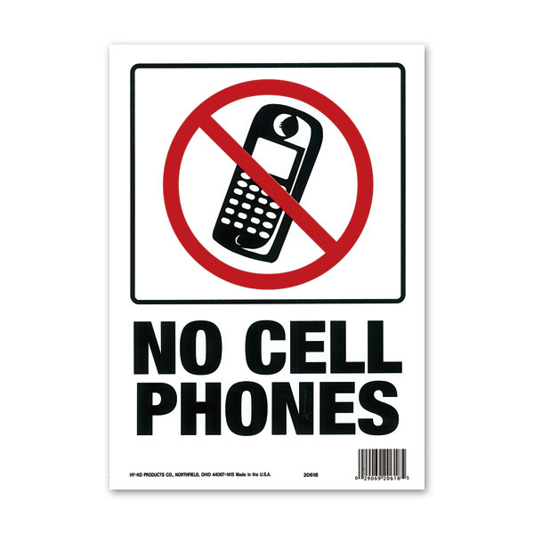 画像1: NO CELL PHONES (携帯電話禁止) (1)
