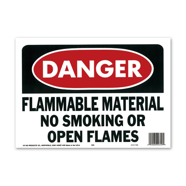 画像1: DANGER FLAMMABLE MATERIAL (危険、可燃性物質) (1)