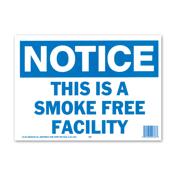 画像1: NOTICE SMOKE FREE FACILITY (注意、この施設は禁煙です) (1)