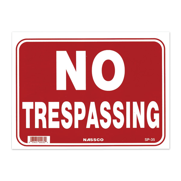 画像1: NO TRESPASSING 通り抜け不可 (1)