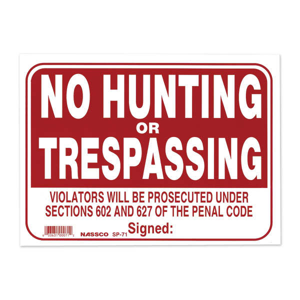 画像1: 狩猟や通り抜け不可、見つけ次第法により罰する (1)