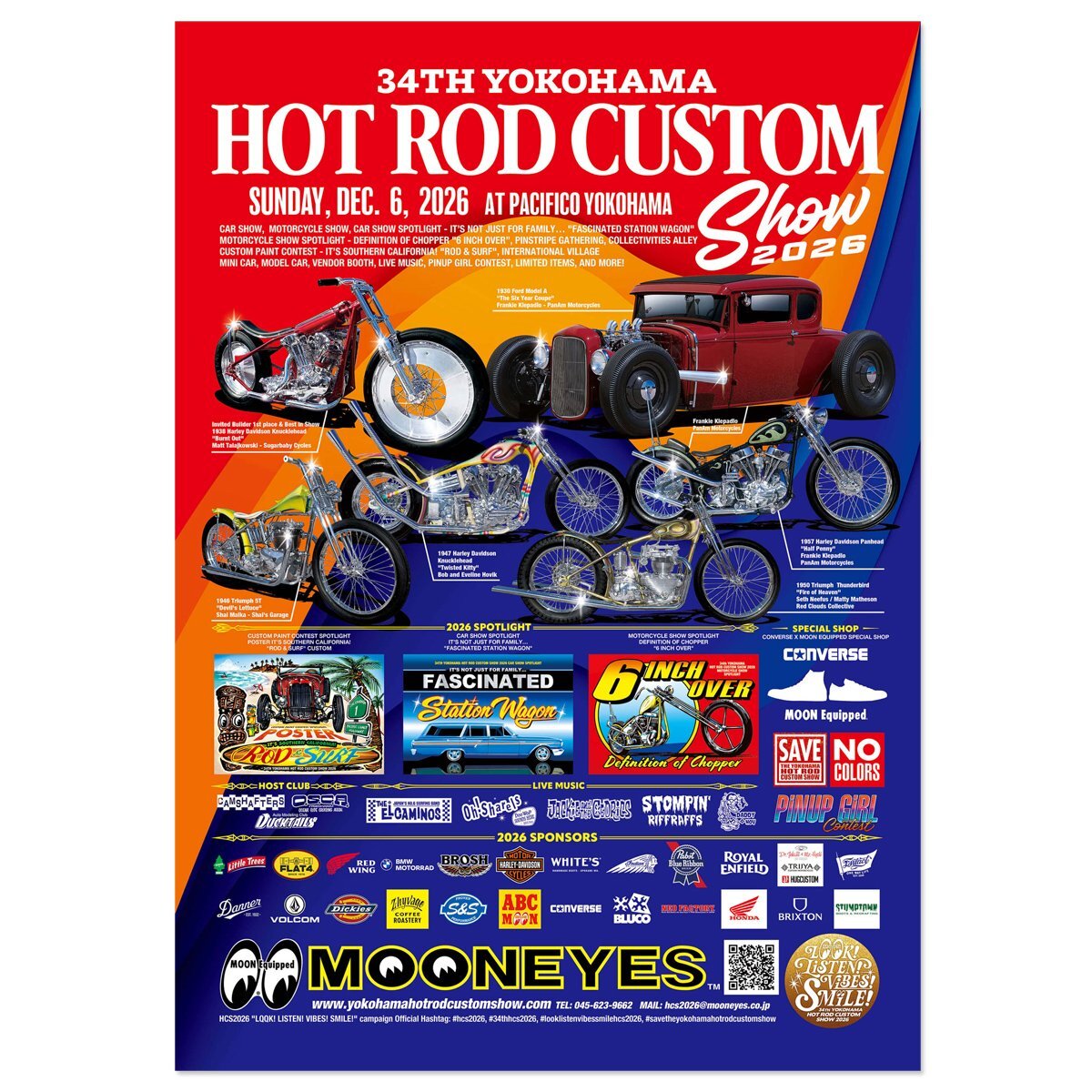 画像1: 34th YOKOHAMA HOT ROD CUSTOM SHOW 2026 ポスター(フォト) (1)