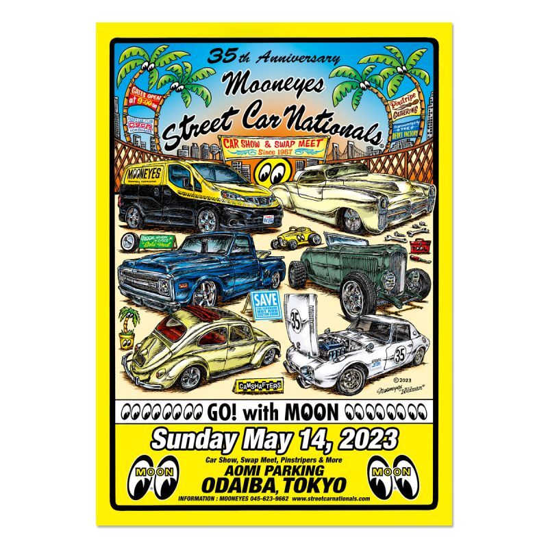 画像1: 35th Anniversary MOONEYES Street Car Nationals (R) 2023 ポスター (1)