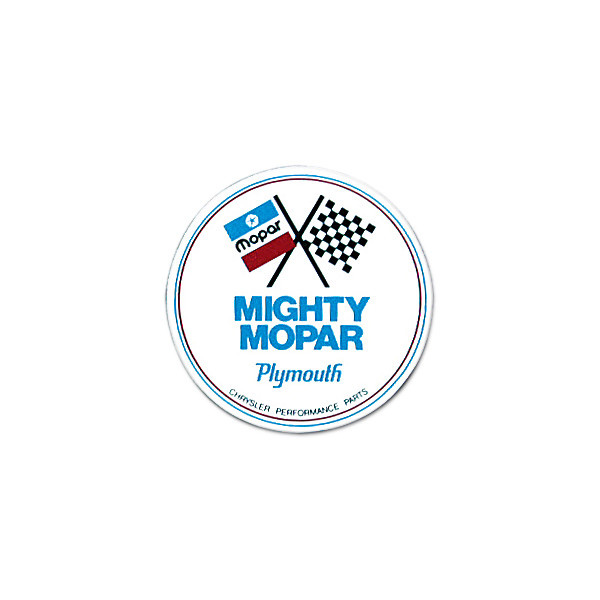 画像1: ホットロッド ステッカー MIGHTY MOPAR Plymouth Parts ステッカー (1)