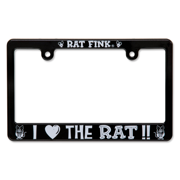 画像1: Rat Fink モーターサイクル ライセンス フレーム アイ ラブ ザ ラット (1)