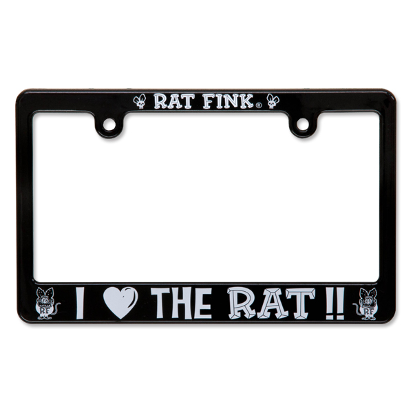画像1: Rat Fink モーターサイクル ライセンス フレーム アイ ラブ ザ ラット (1)