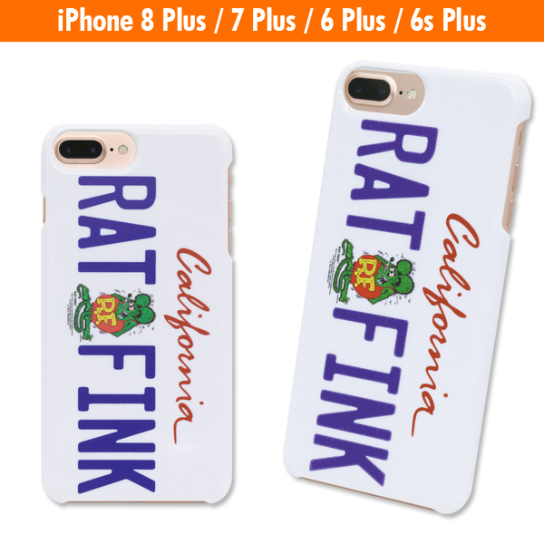 画像1: Rat Fink iPhone8 Plus, iPhone7 Plus & iPhone6/6s Plus ハード カバー カリフォルニア プレート (1)
