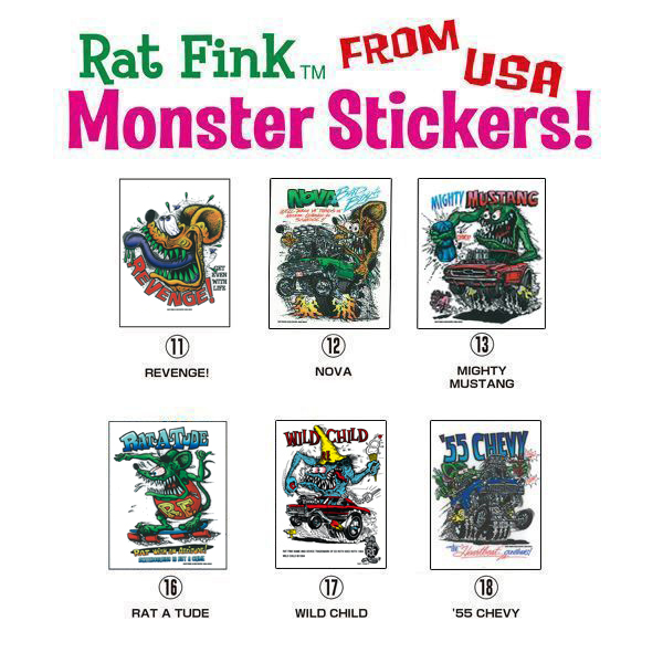 画像1: Rat Fink モンスター ステッカー 2 (1)