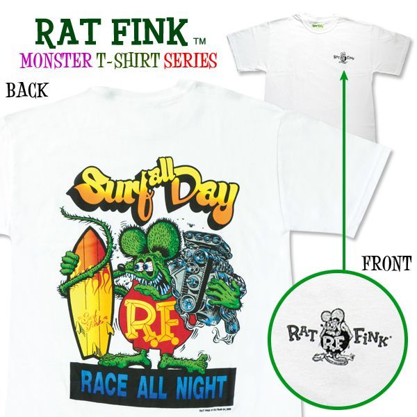 Rat Fink.EDROTH,ラットフィンク,Tシャツ,エドロス