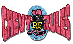 画像1: Rat Fink シェビールールズ パッチ (1)