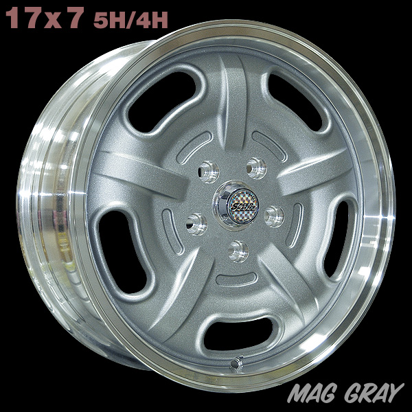 画像1: 【在庫1点※セットではありません。】Speed Master Wheel 17×7 5H/4H【マググレー】 (1)