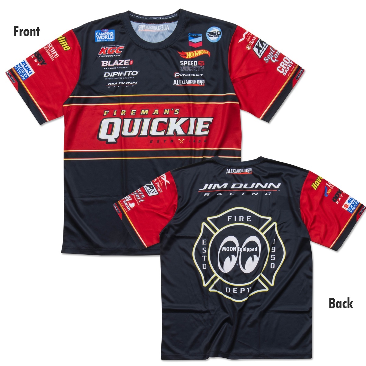 Jim Dunn Racing Fireman's Quickie クルー シャツ Jim Dunn Racing Fireman's Quickie クルー シャツ